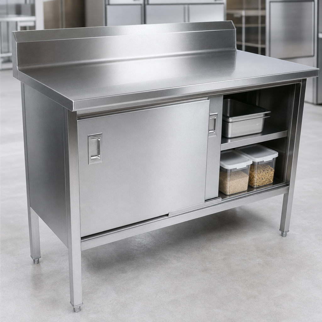 Cabinet Base with Sliding Doors
