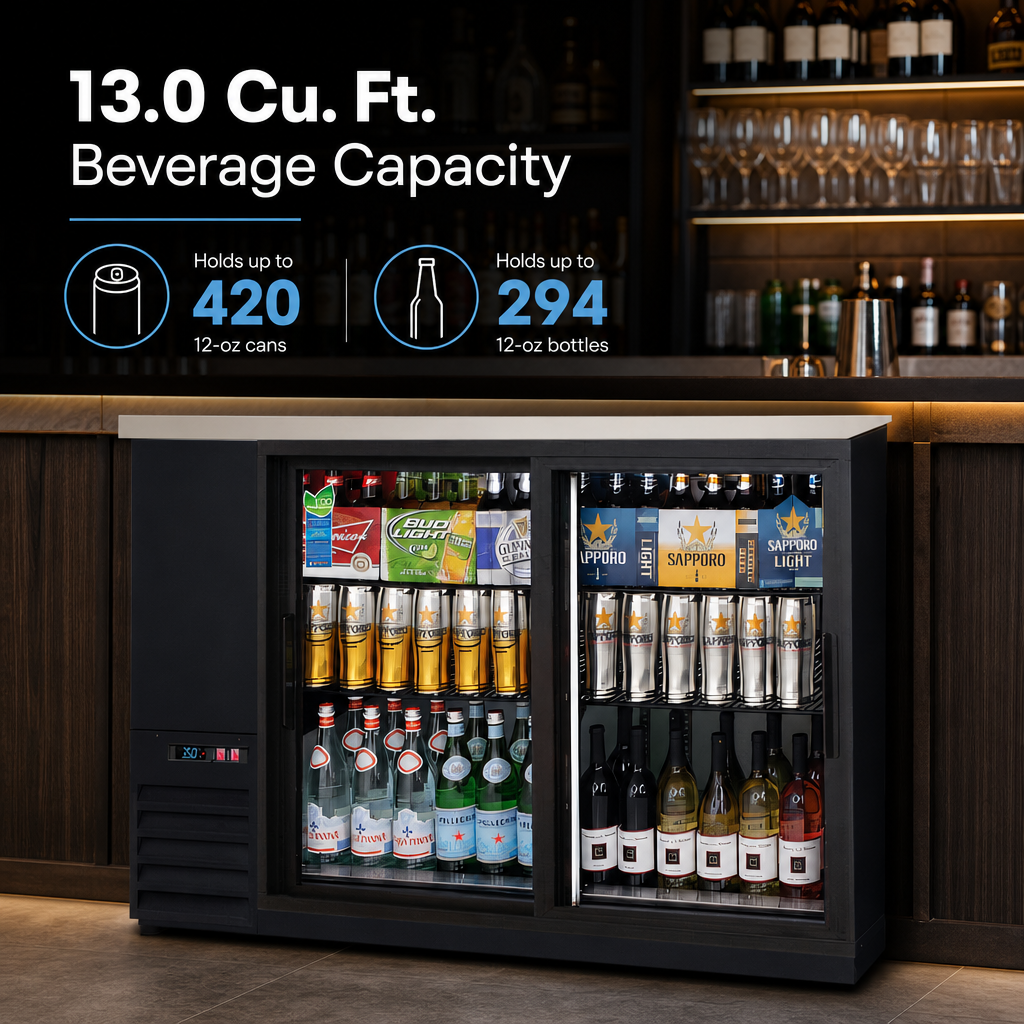 13.0 Cu. Ft. Beverage Capacity