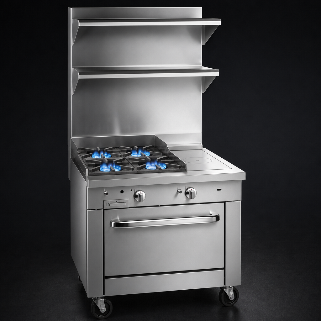 Four Open Burners
