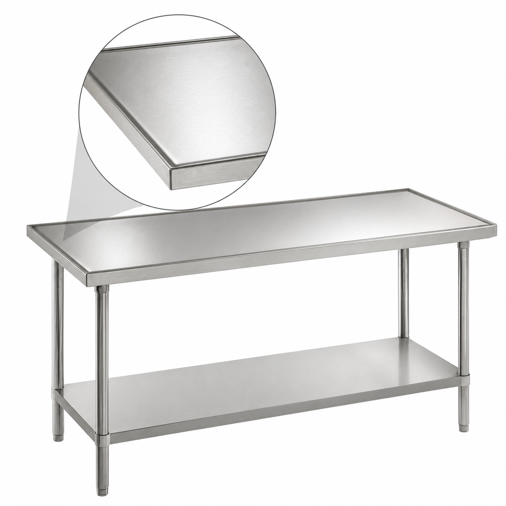 14-Gauge 304 Stainless Steel Top