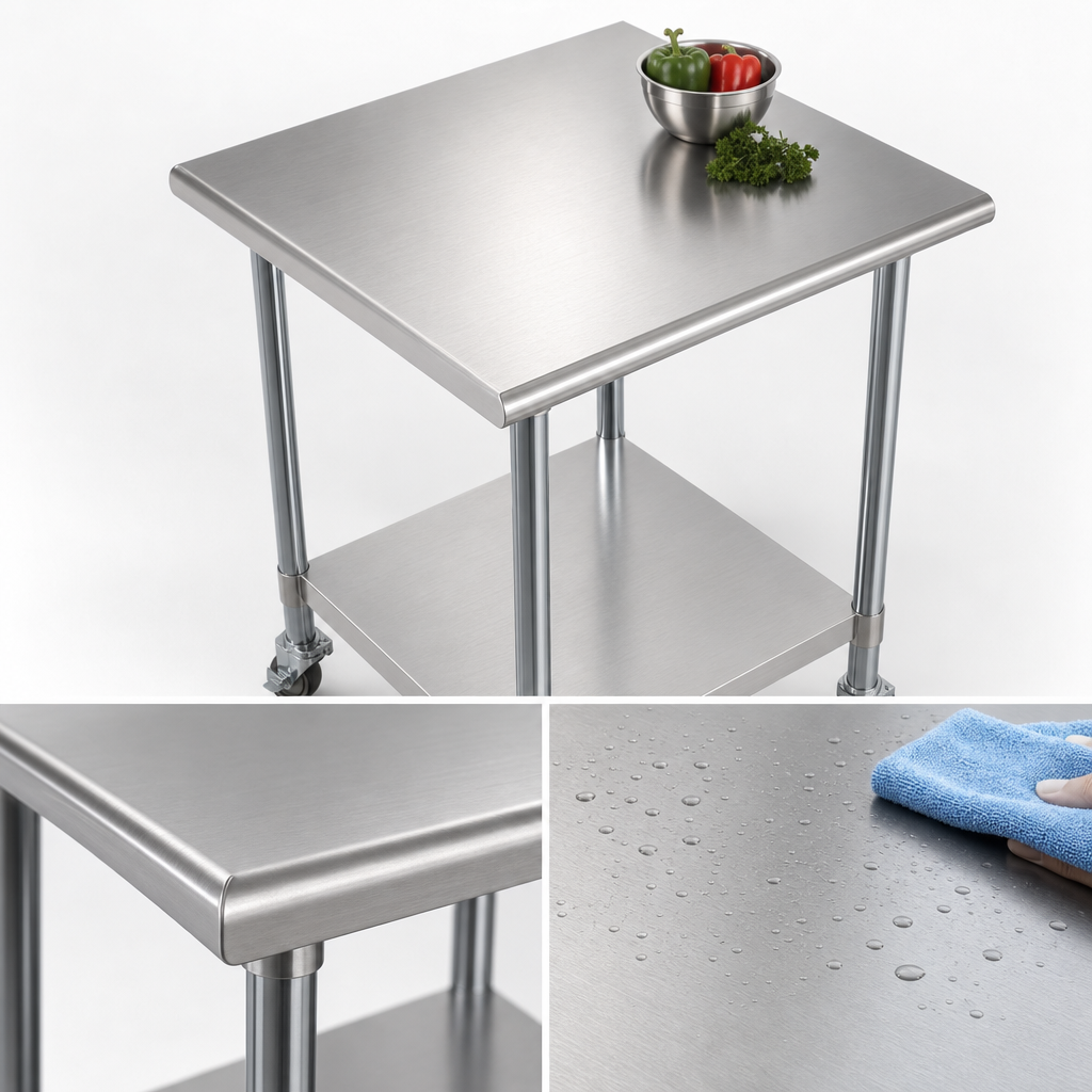18-Gauge 304 Stainless Steel Top