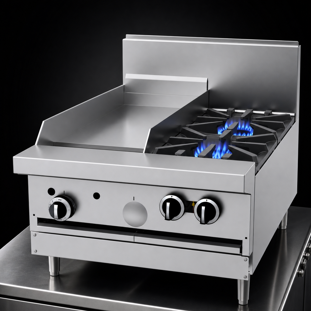Two 33,000 BTU Open Burners