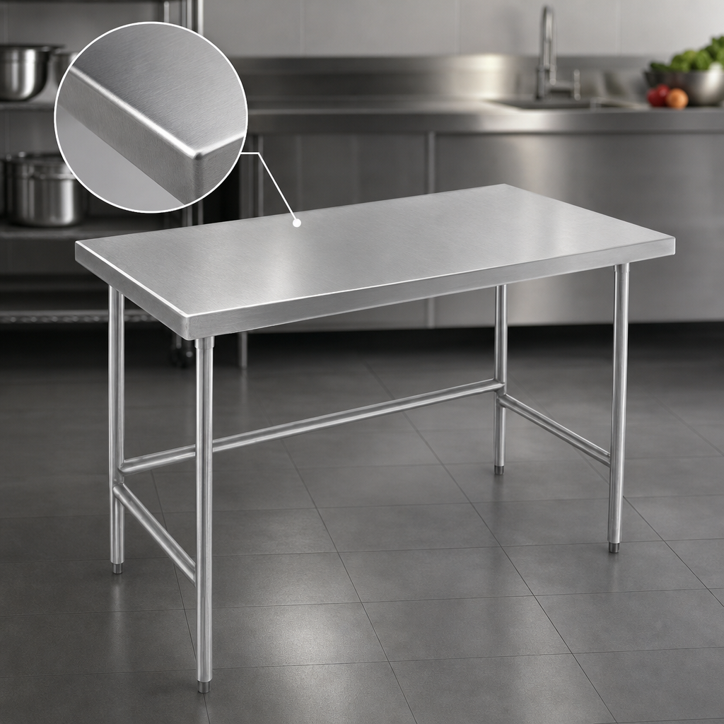 14-Gauge 304 Stainless Steel Top