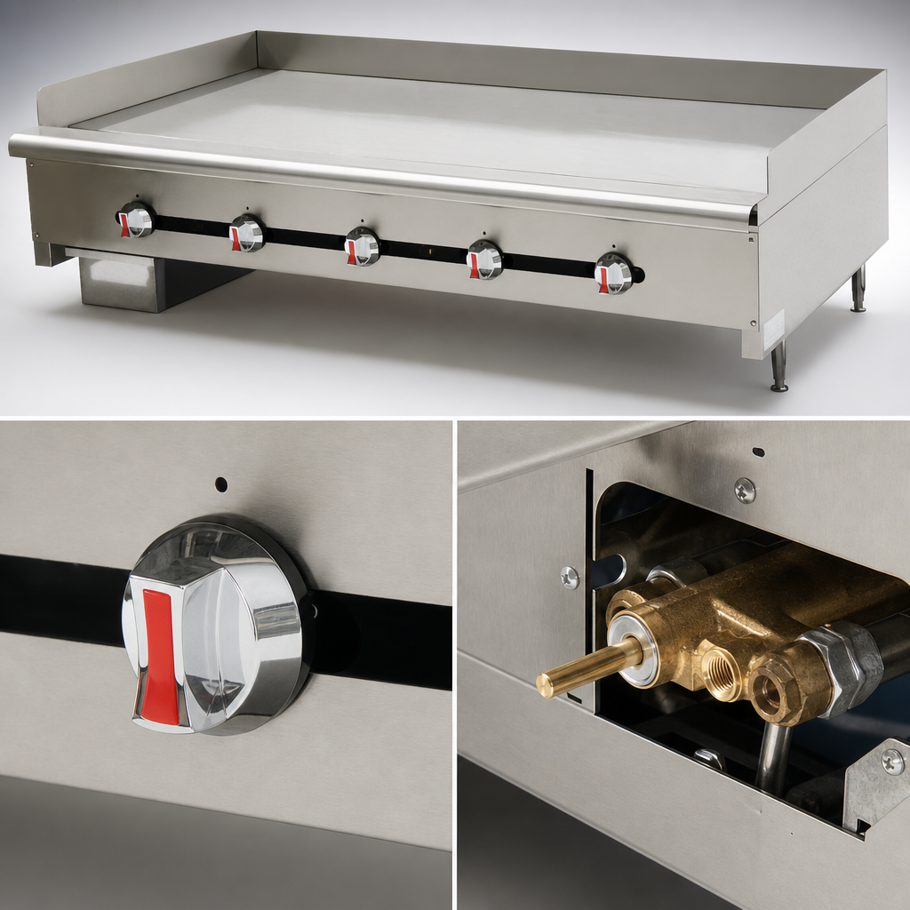 Manual Brass Gas Valve Controls