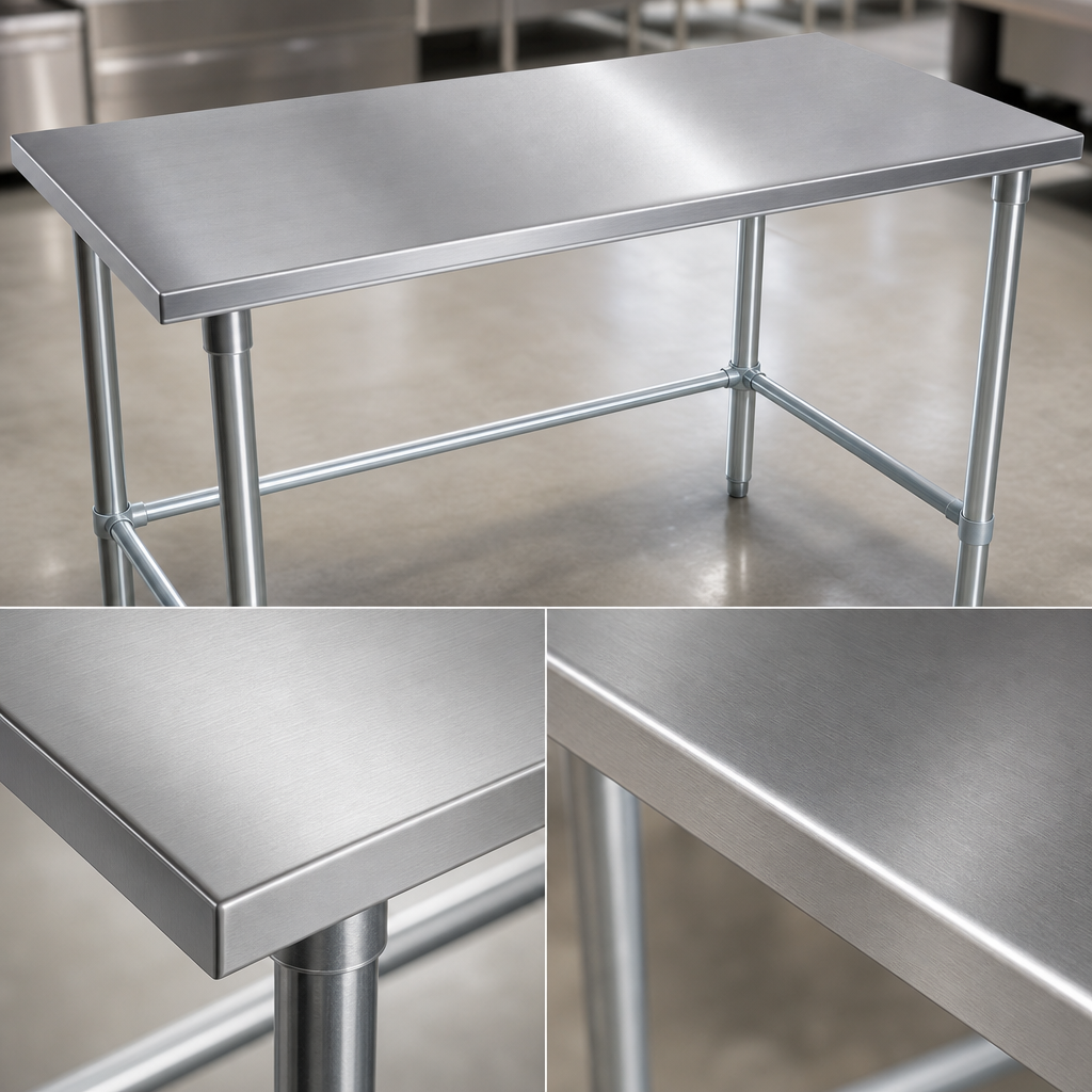 16-Gauge 300-Series Stainless Steel Top
