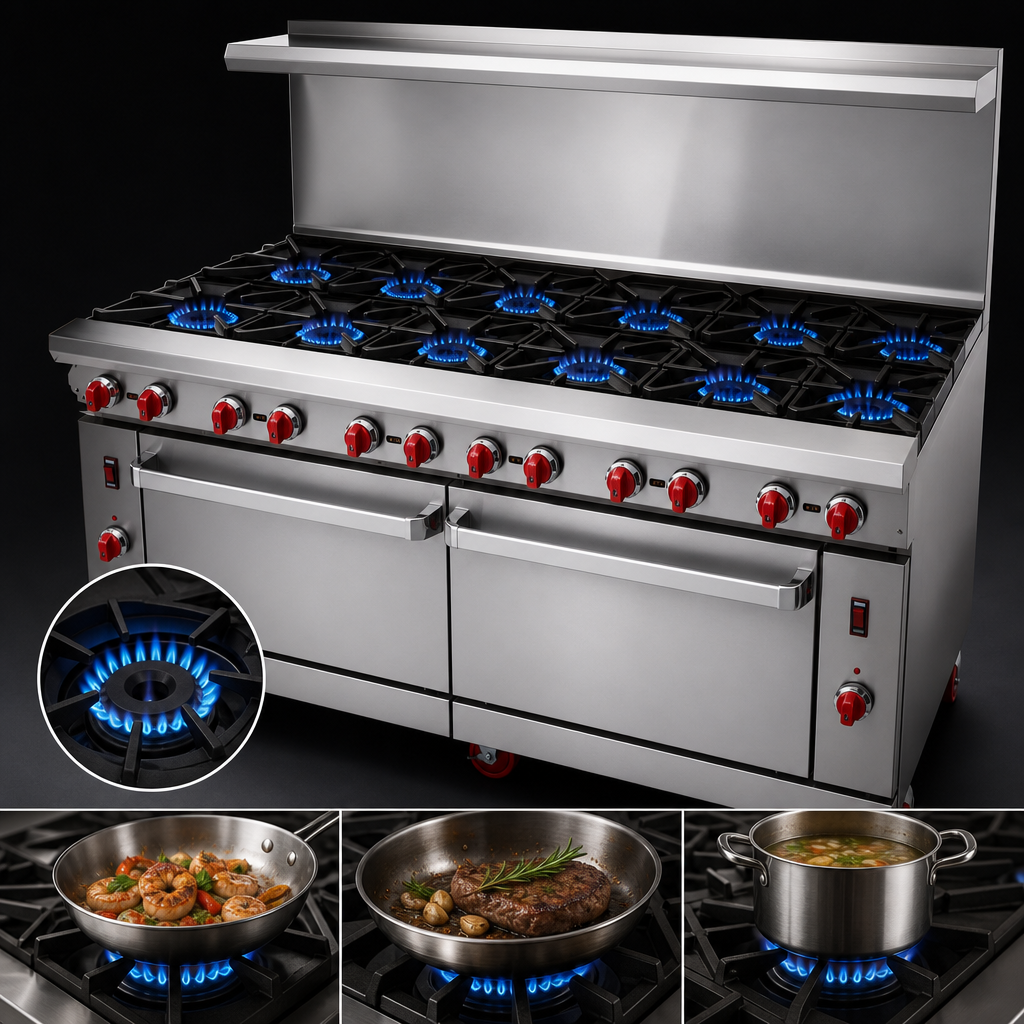 12 Open Burners