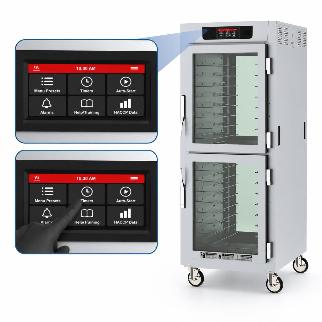 6.8-Inch Touch-Screen Controls