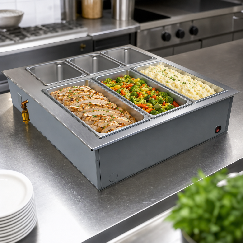 Three 4/3-Size Pan Capacity