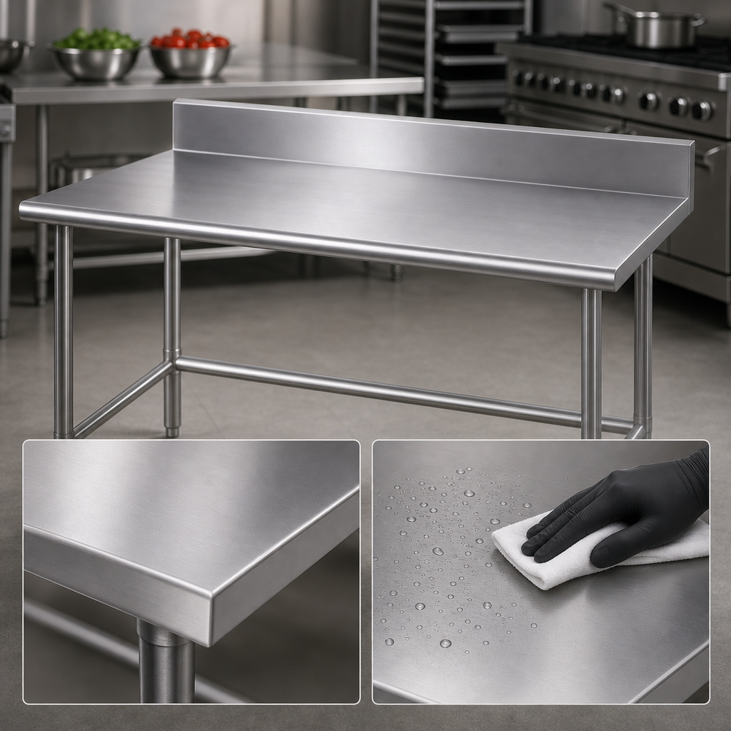 14 Gauge 304 Stainless Steel Top