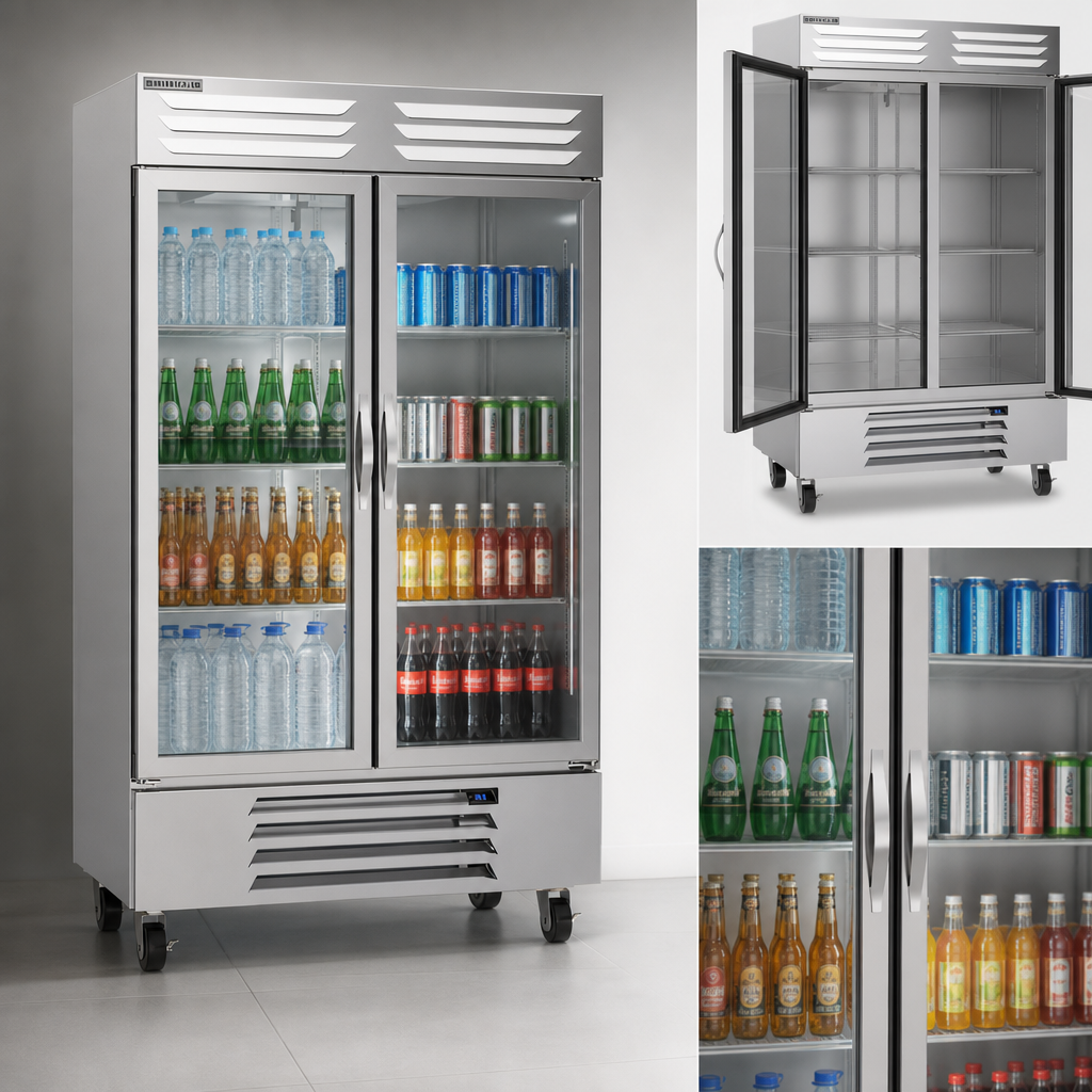 Two-Section Glass Door Design