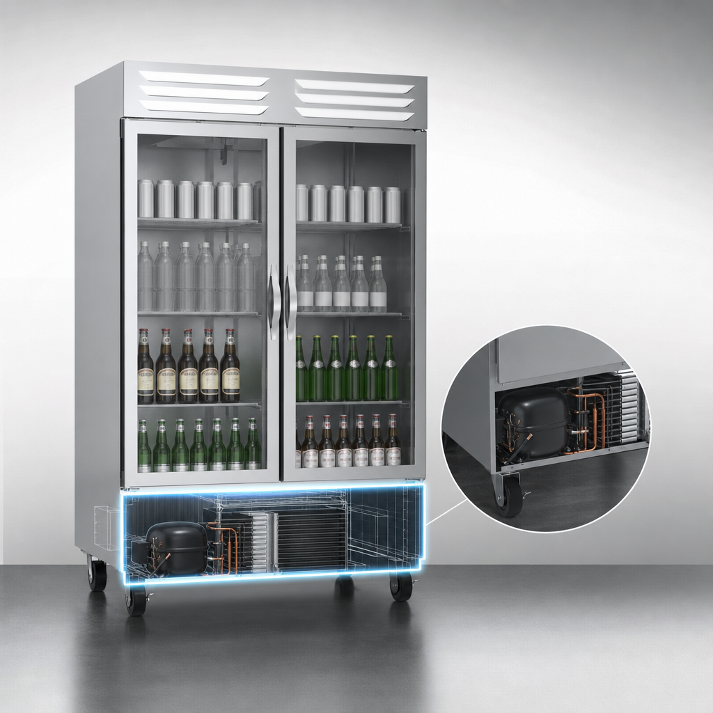 Bottom-Mounted Self-Contained Refrigeration