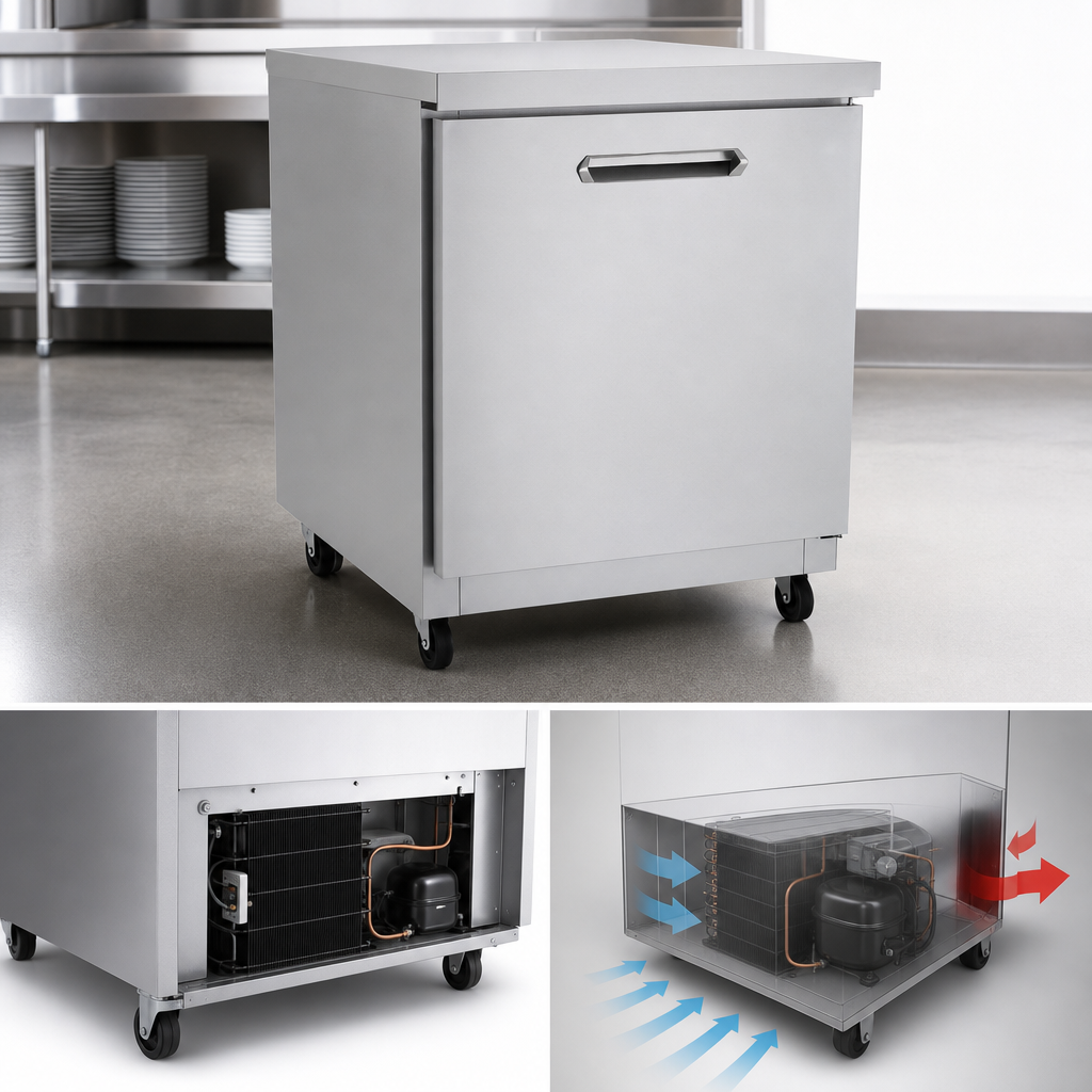 Self-Contained Rear-Bottom Refrigeration