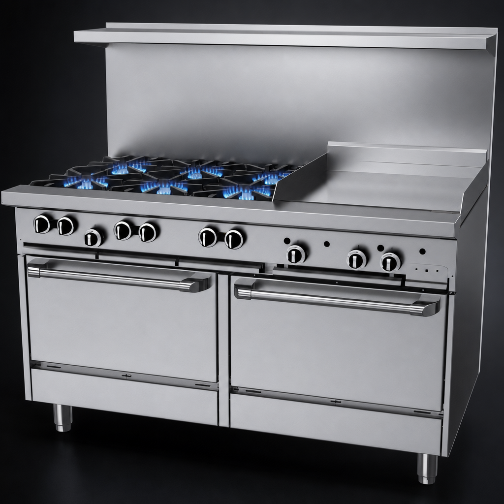 Six Open Burners