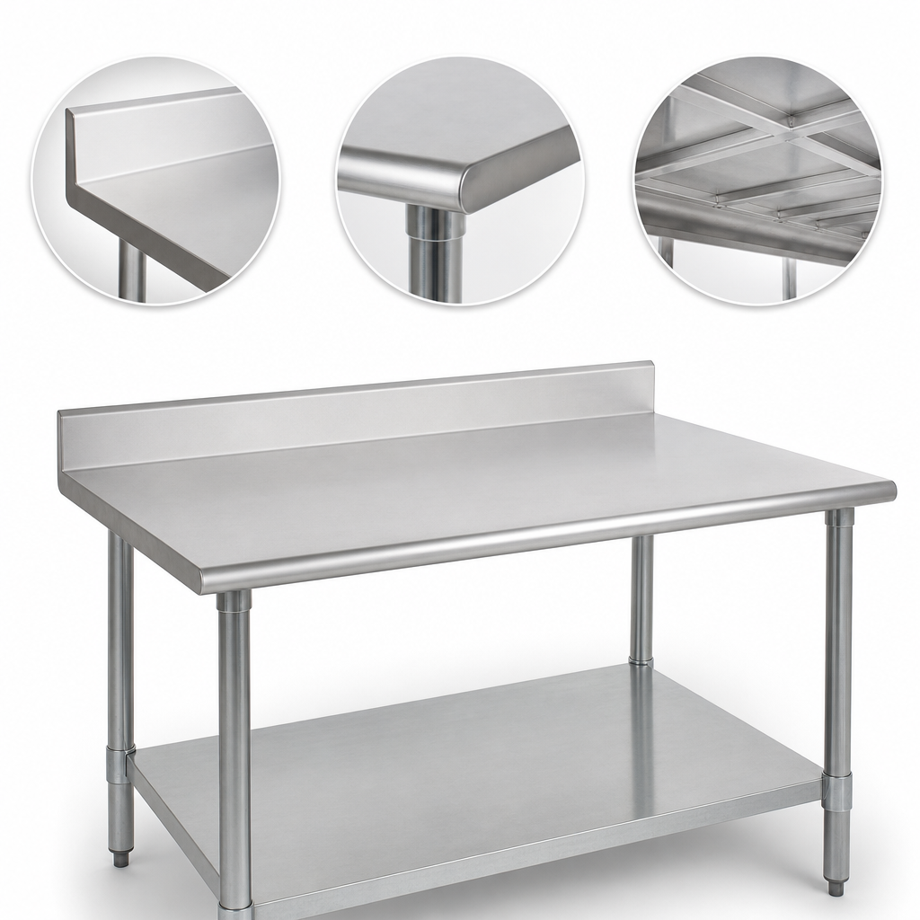 16-Gauge 300-Series Stainless Steel Top