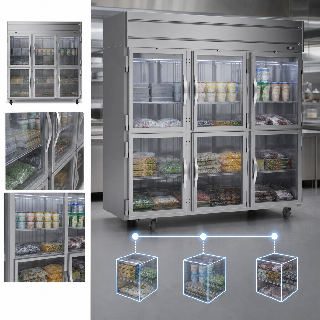 Three-Section Half-Glass Display Design