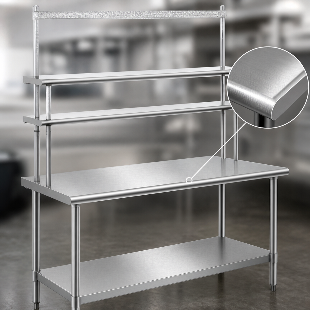 14-Gauge 304 Stainless Steel Top