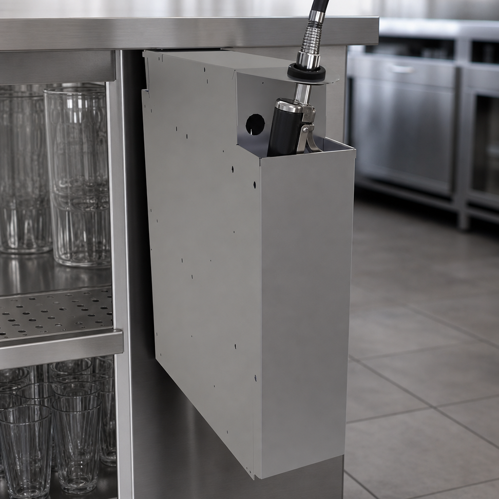 Built-In Soda Gun Holder