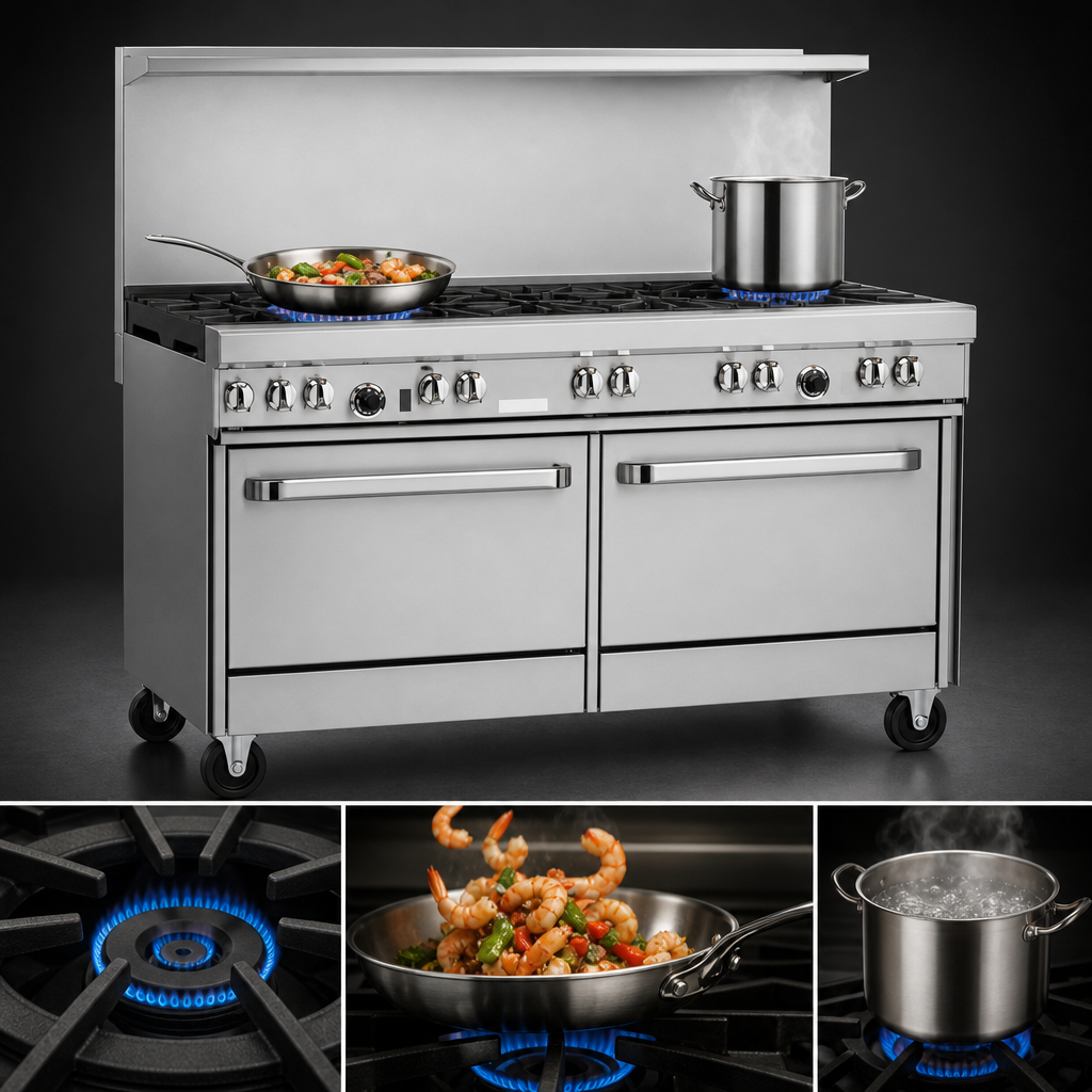 Two Non-Clog Open Burners