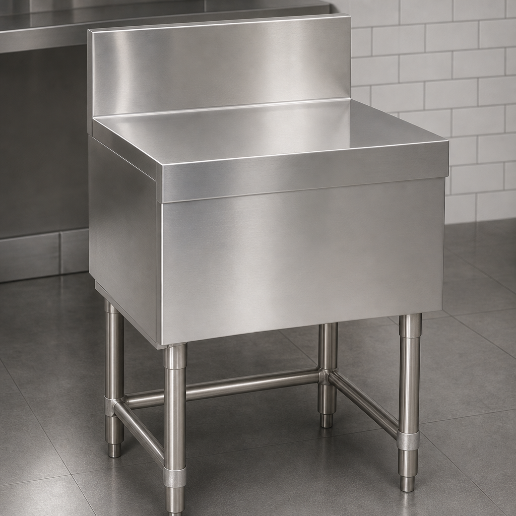 20-Gauge Type 304 Stainless Steel Top, Front, and Ends