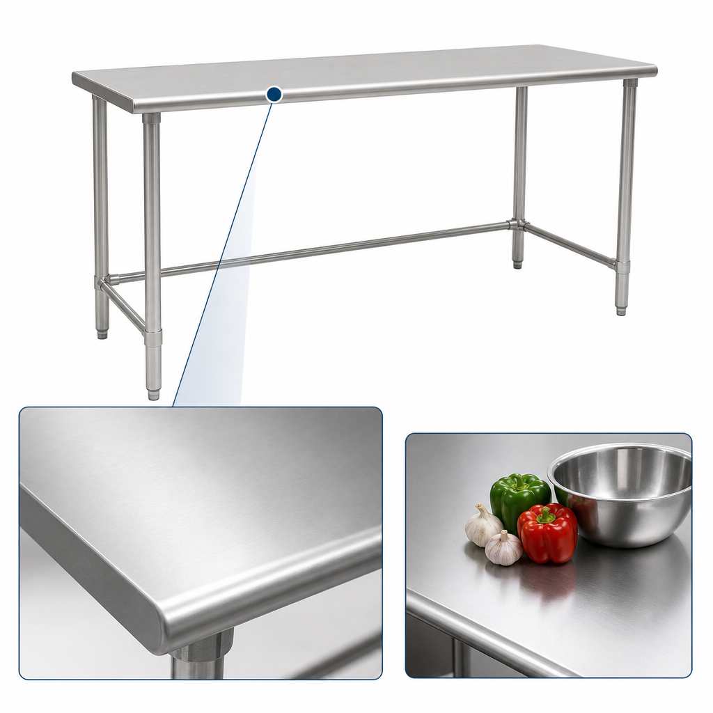 16 Gauge 300 Series Stainless Steel Top