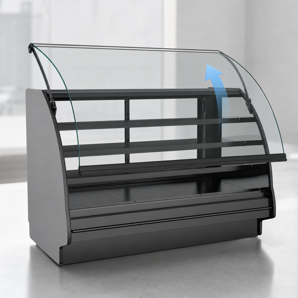 Curved Lift-Up Front Glass