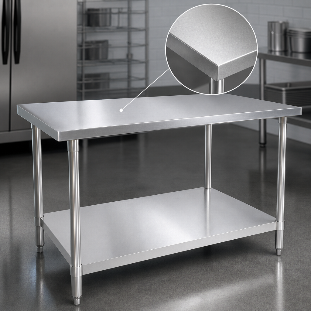 14-Gauge Stainless Steel Top