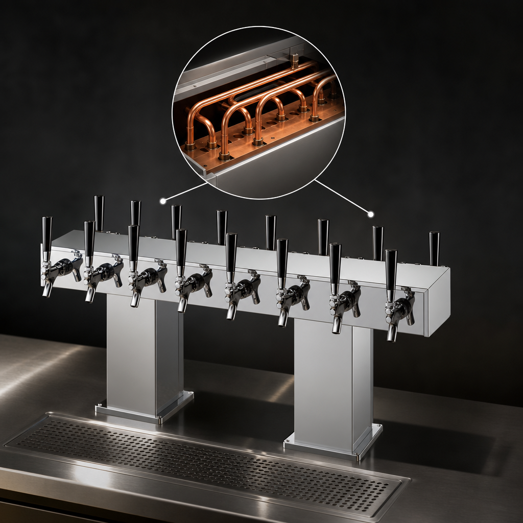 Copper Coolant Lines & Cold Block