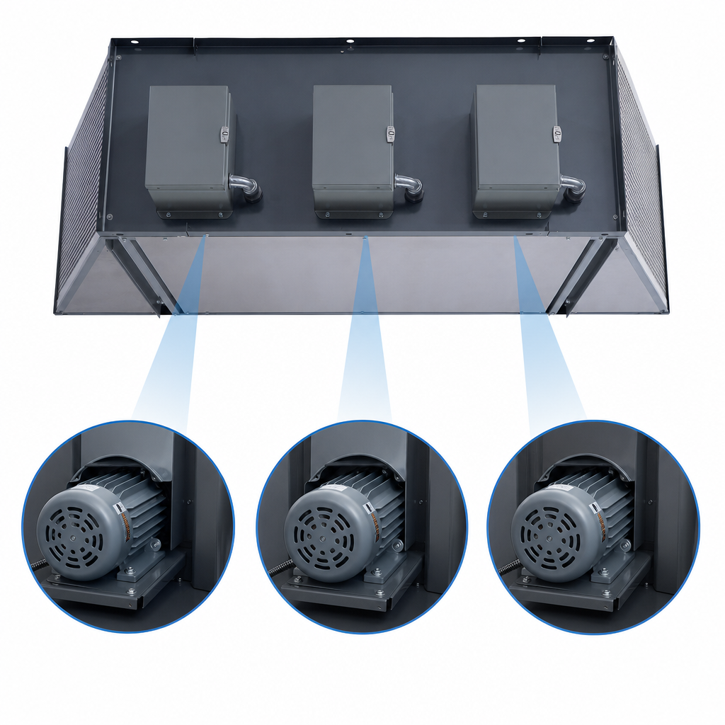 Three 1 HP Motors