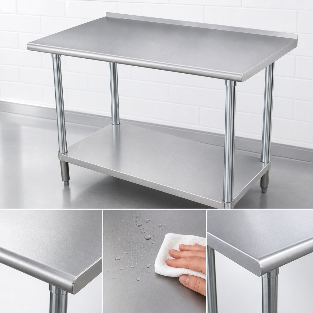 16-Gauge 304 Stainless Steel Top