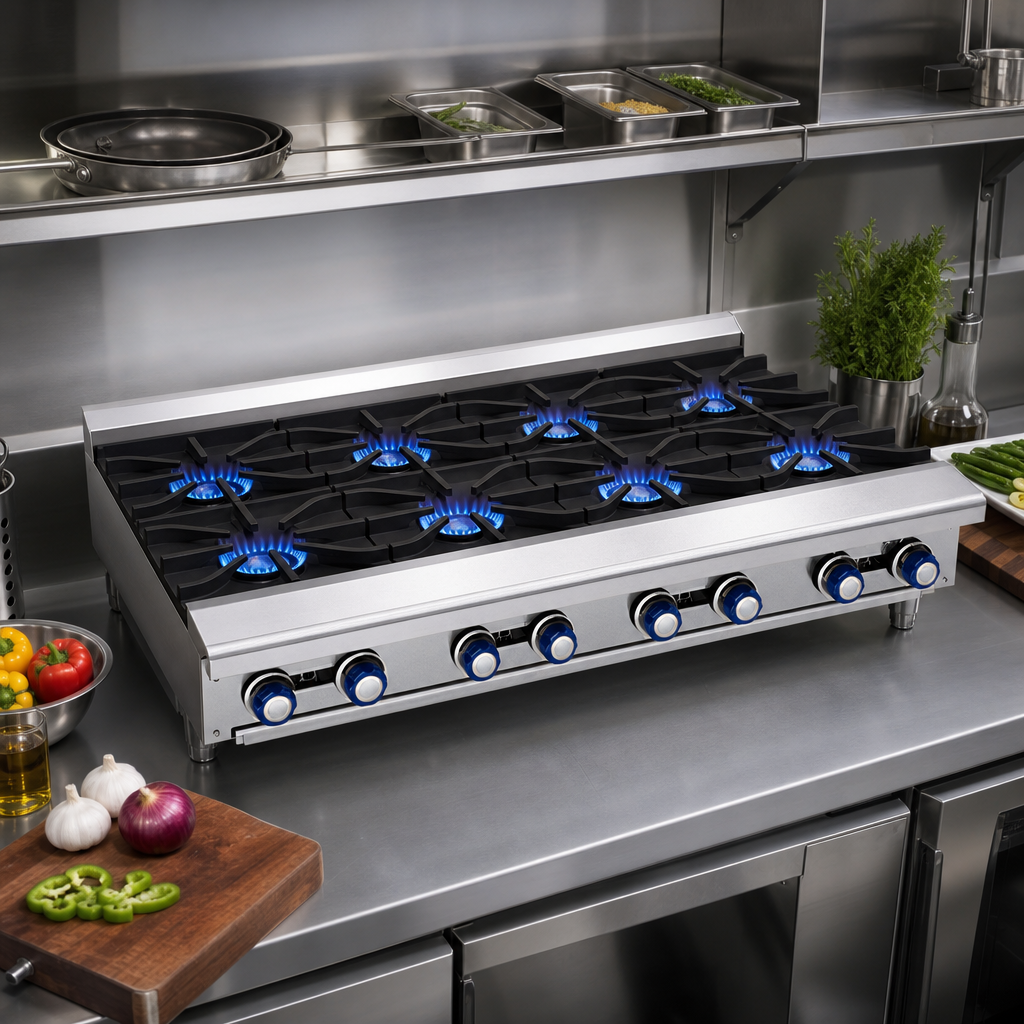 Eight Open Burners