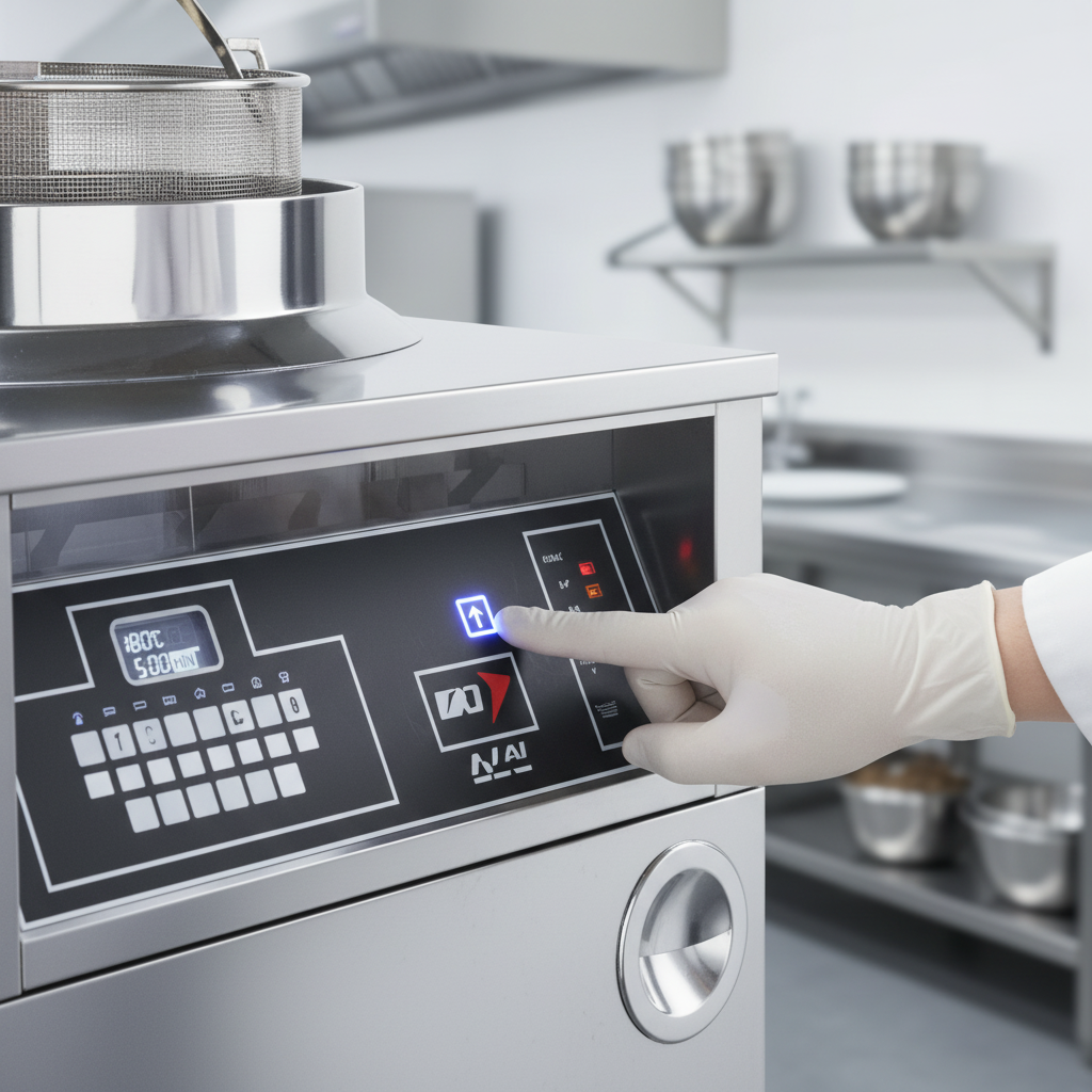 Effortlessly program and manage your deep frying with the intuitive touchpad controls, ensuring perfectly cooked items every time.