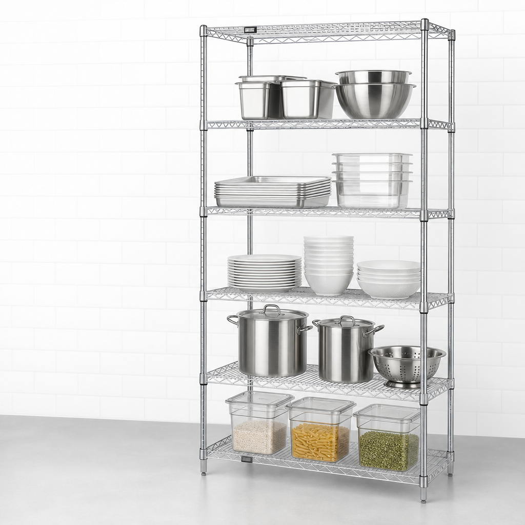 Five Wire Shelves