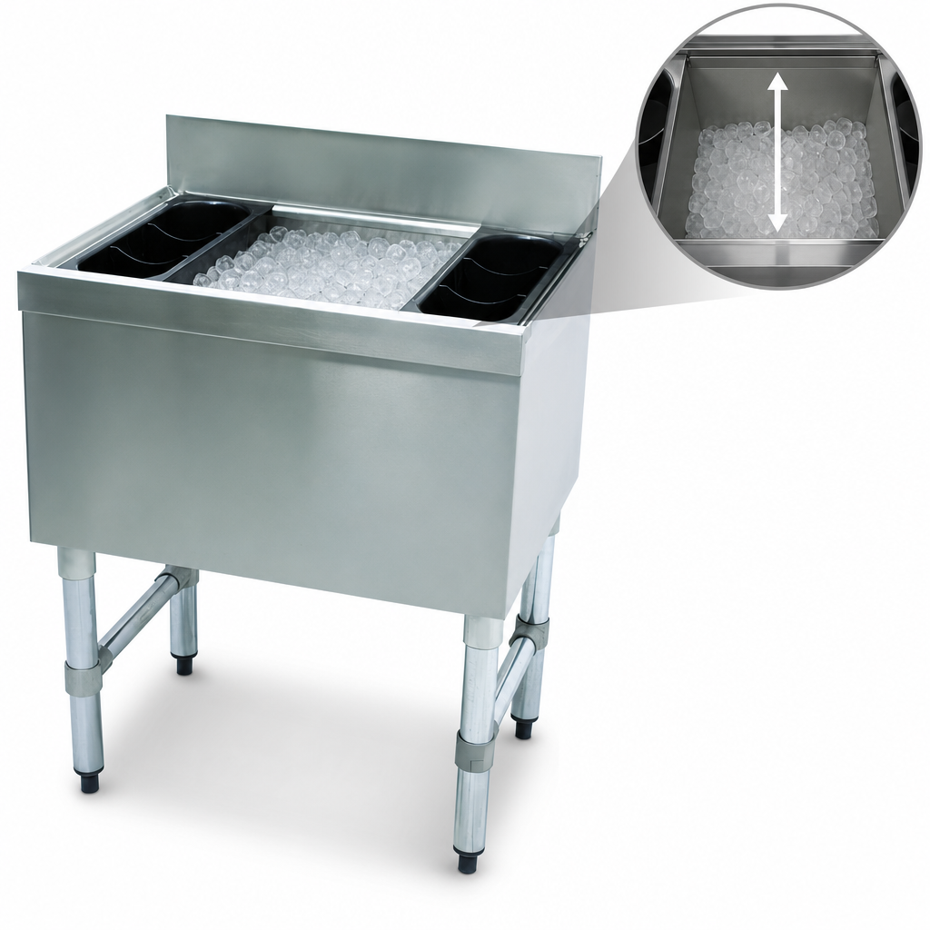 12-Inch Deep Insulated Ice Bin