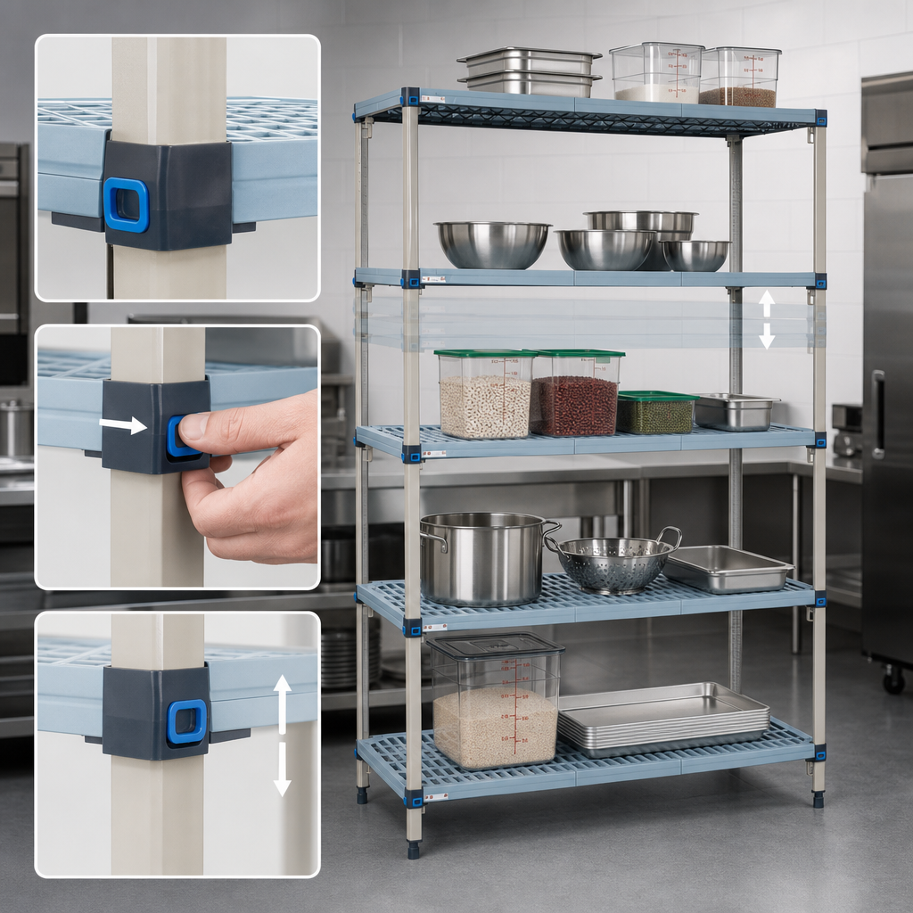 Quick-Adjust Shelf System
