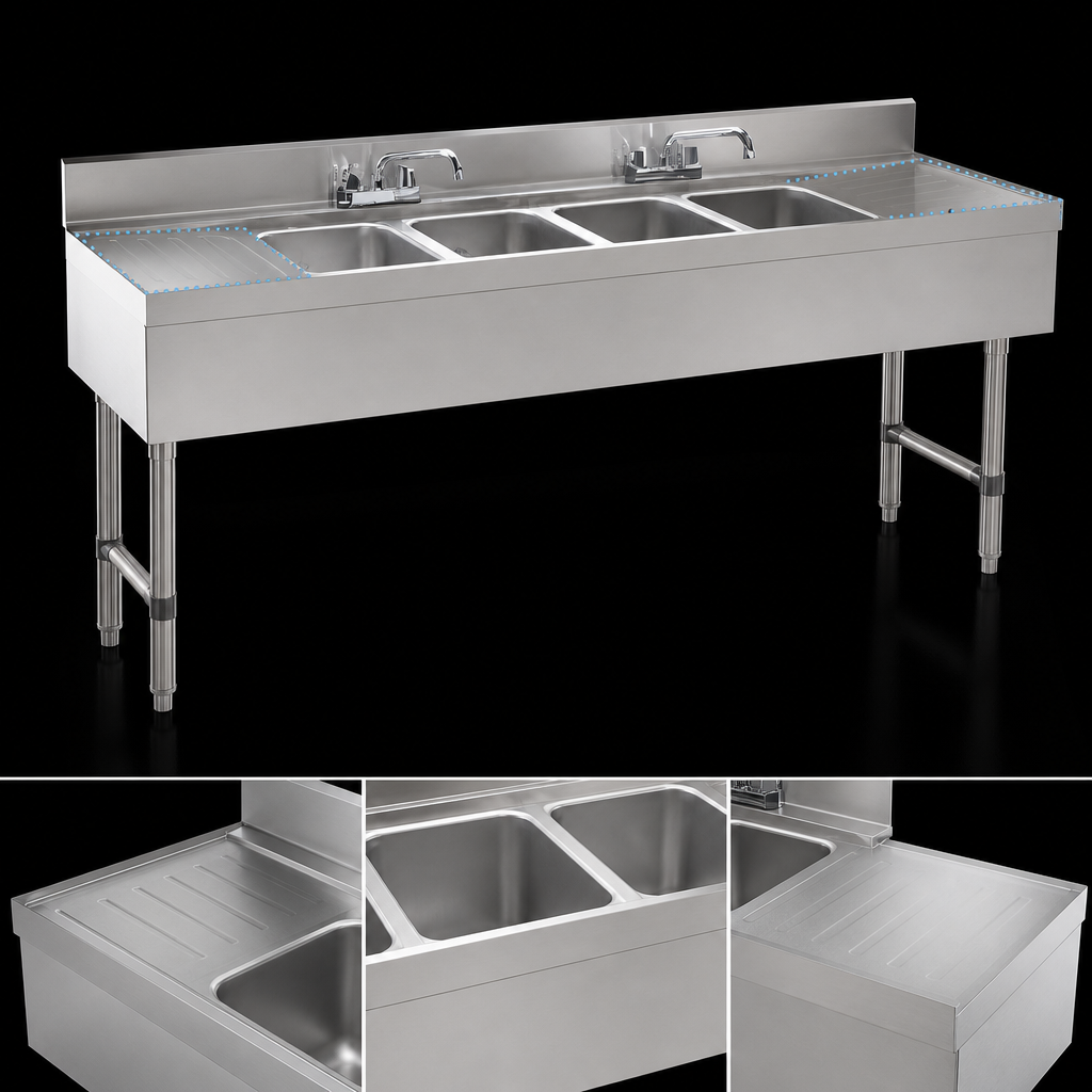 Dual 12-Inch Drainboards