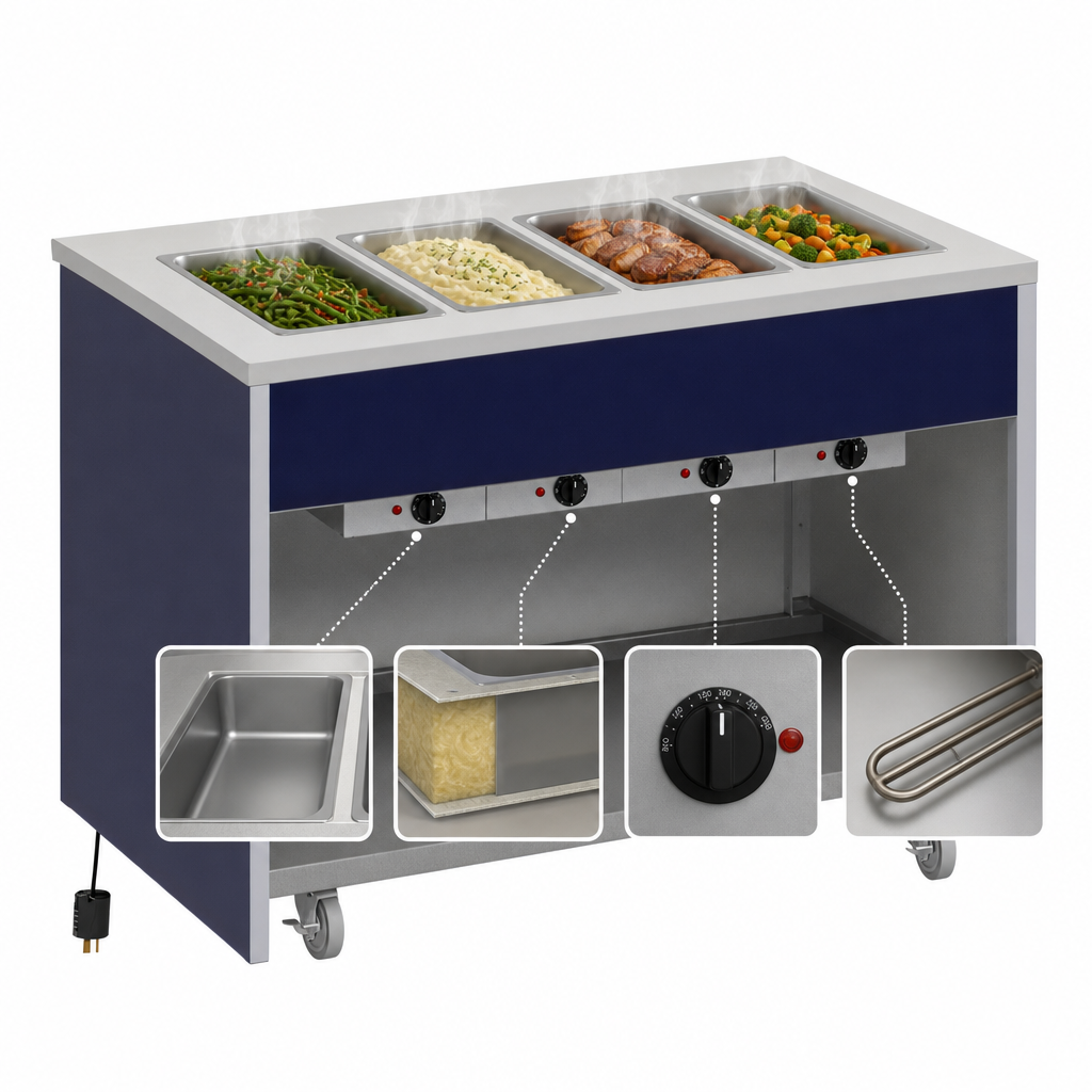 Individually Controlled Hot Food Wells