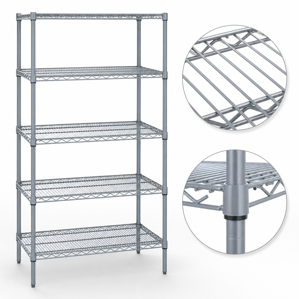 Five Wire Shelves