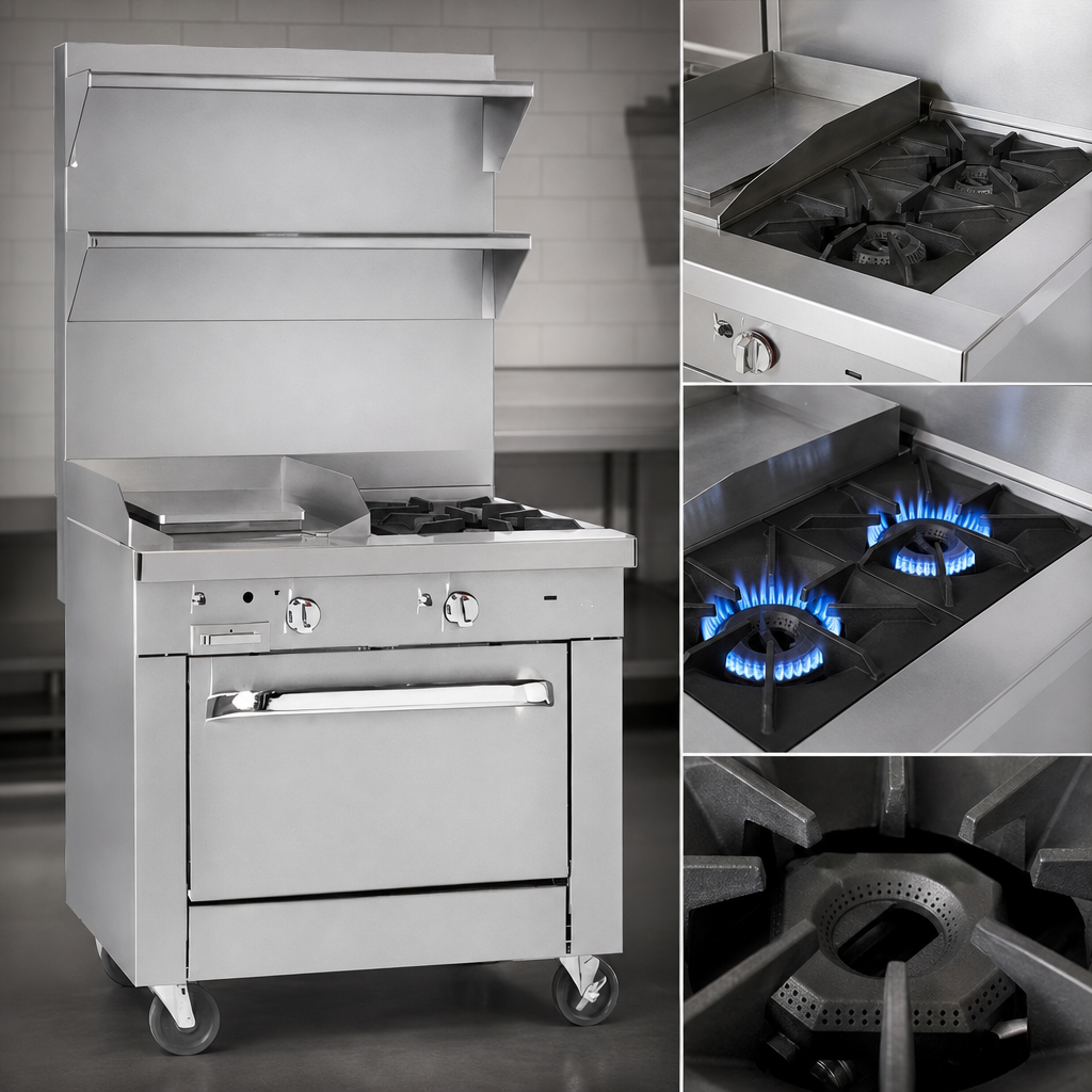 Two Open Burners