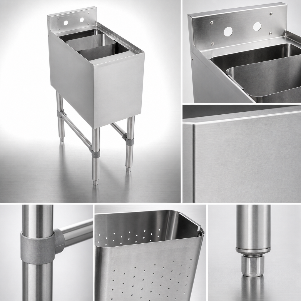 18-Gauge 300 Series Stainless Steel Construction