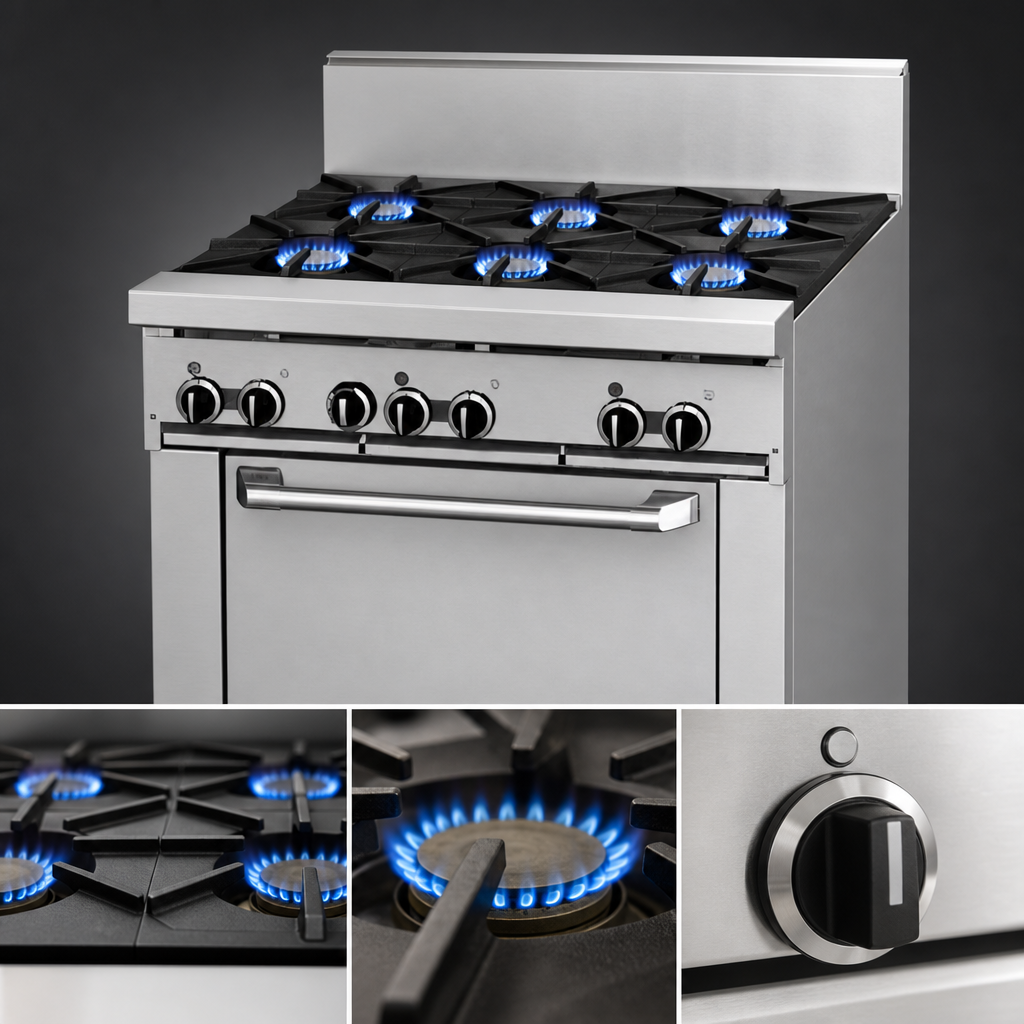 Six Starfire-Pro Open Burners
