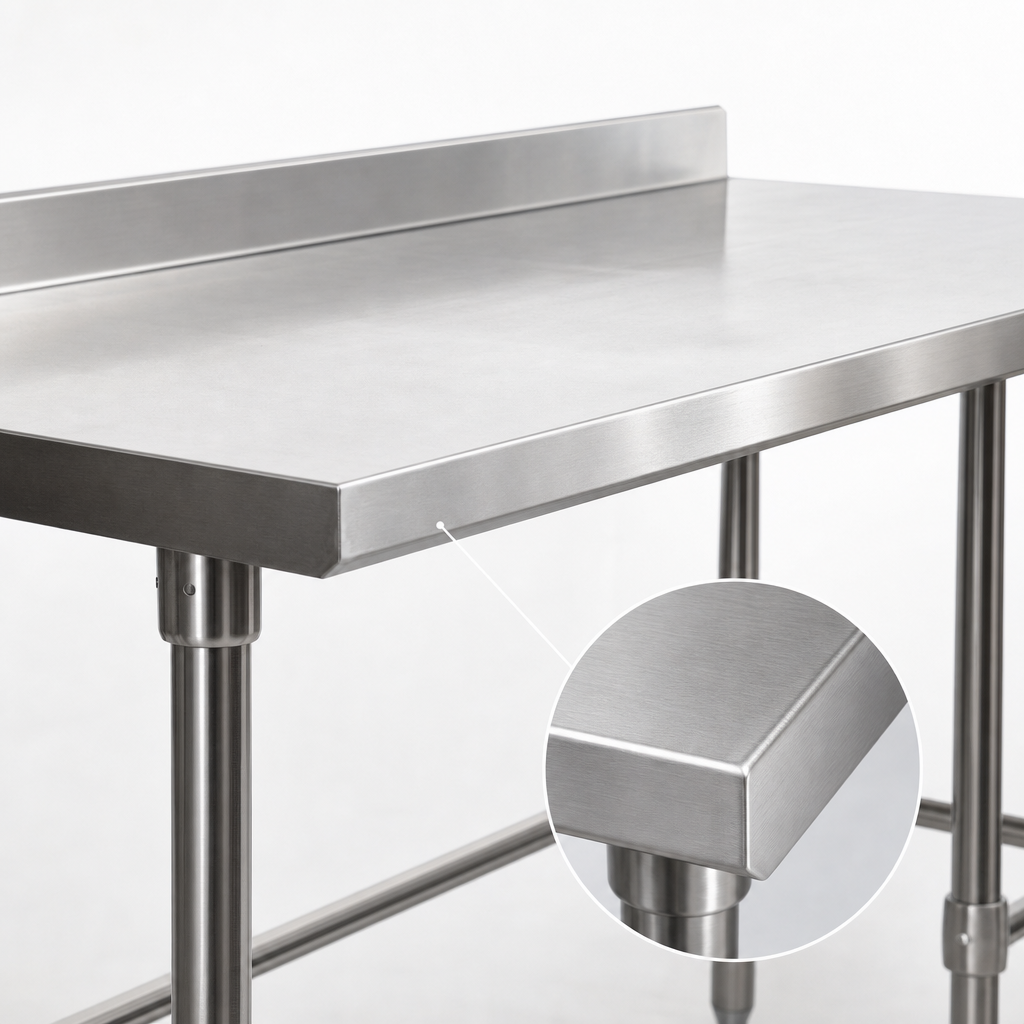 16-Gauge Stainless Steel Top