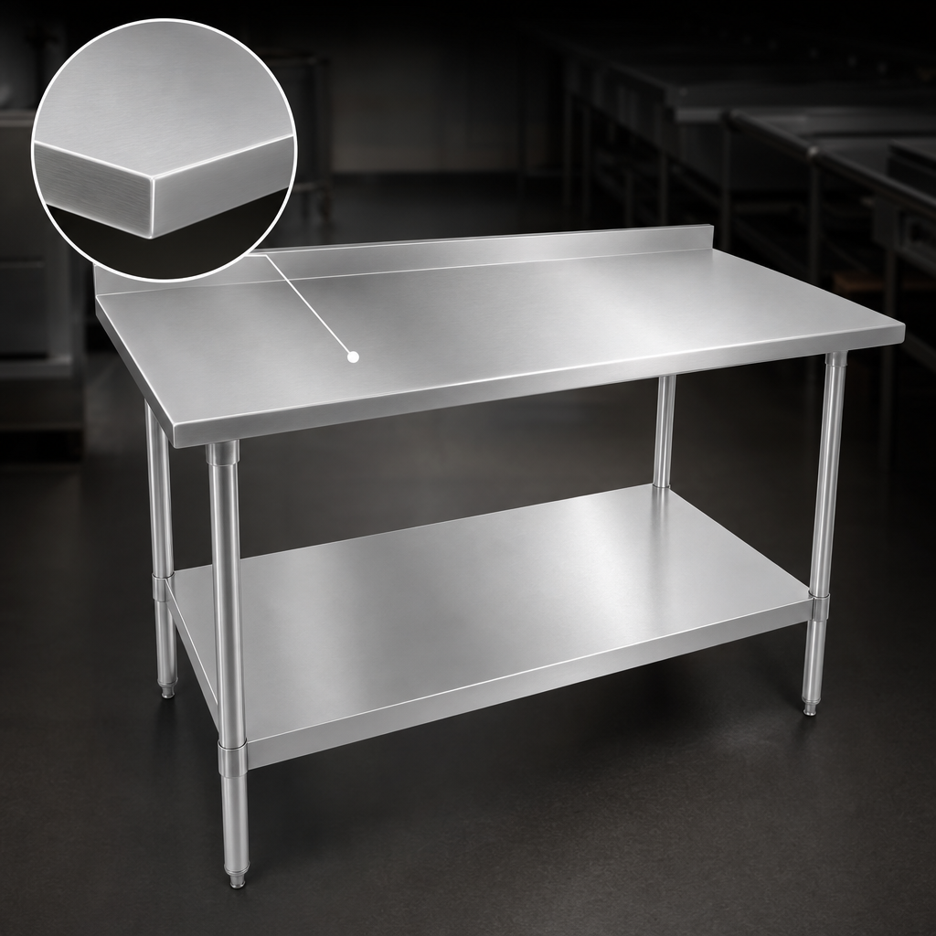 16-Gauge 300-Series Stainless Steel Top
