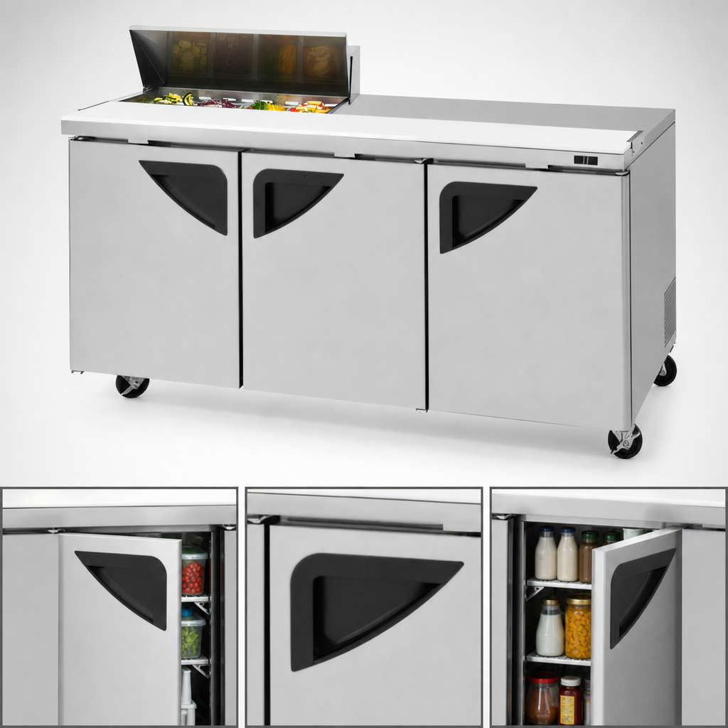 Three Stainless Steel Doors
