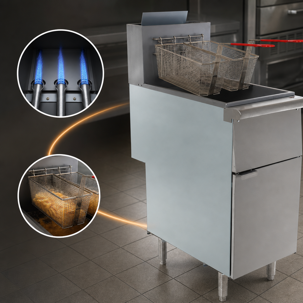 Three-Burner Gas Heat