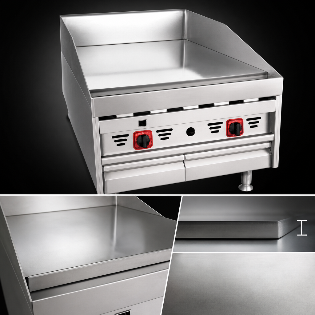 1-Inch Polished Griddle Plate