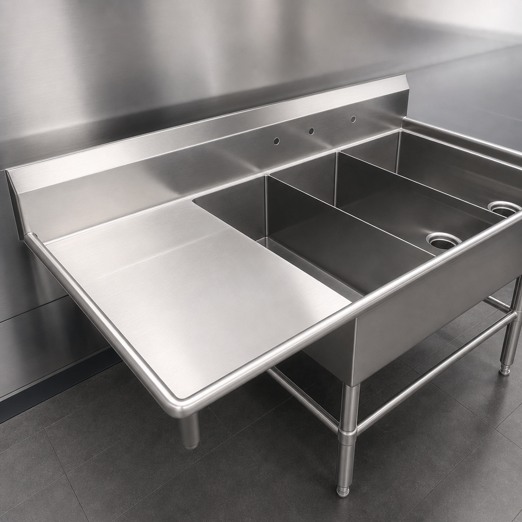 14-Gauge Type 300 Stainless Steel Construction