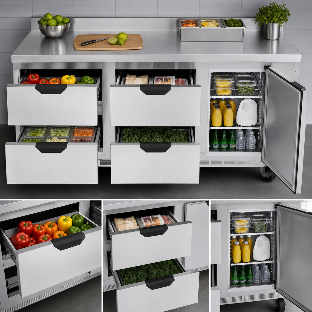 Mixed Drawer and Door Storage