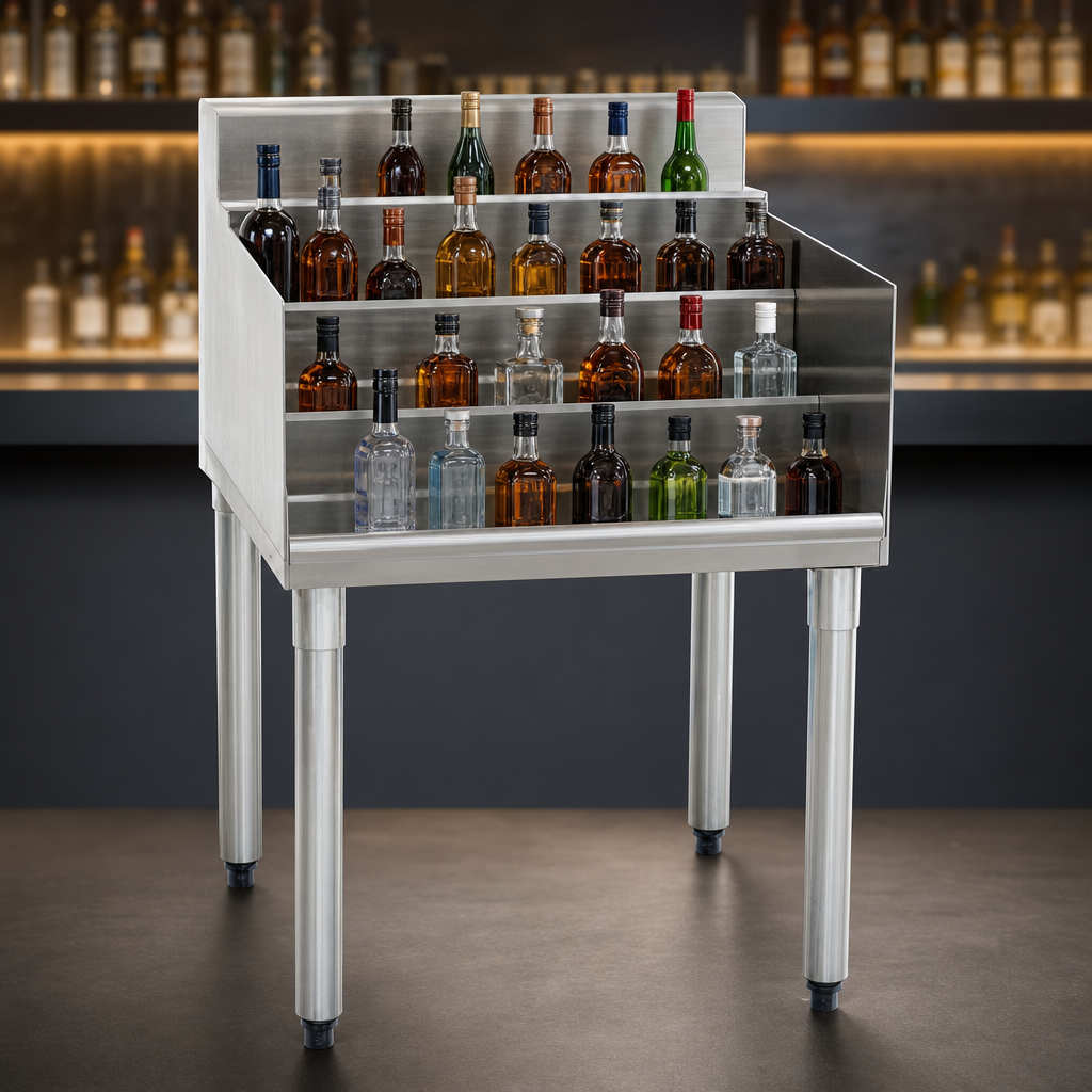 Four-Step Bottle Display