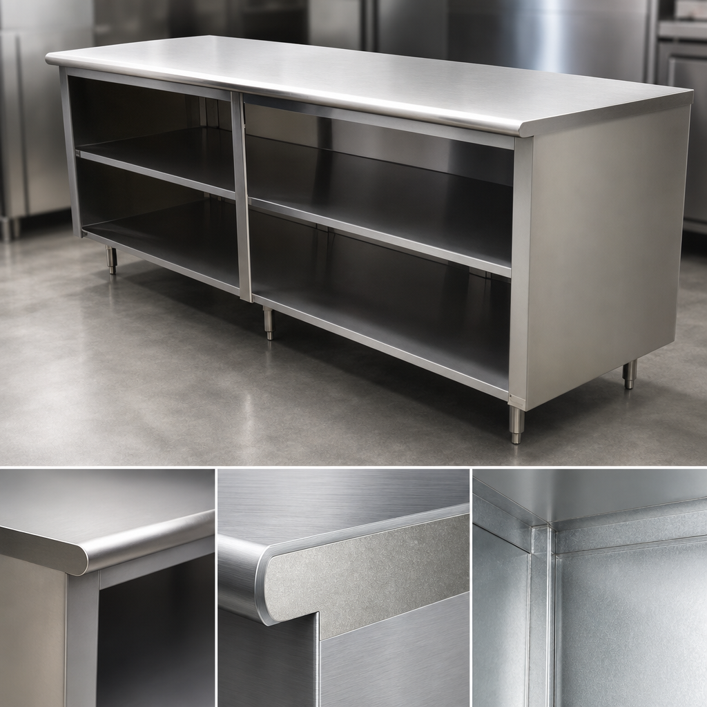 16-Gauge 304 Stainless Steel Top