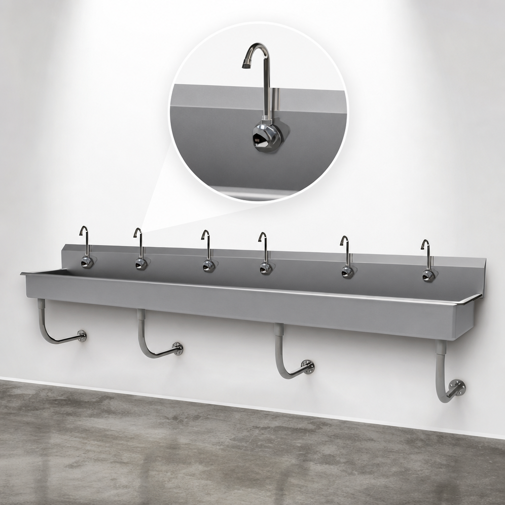 Six Electronic Faucets Included